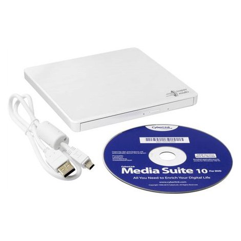 H.L Data Storage Ultra Slim Portable DVD-Writer White - 3